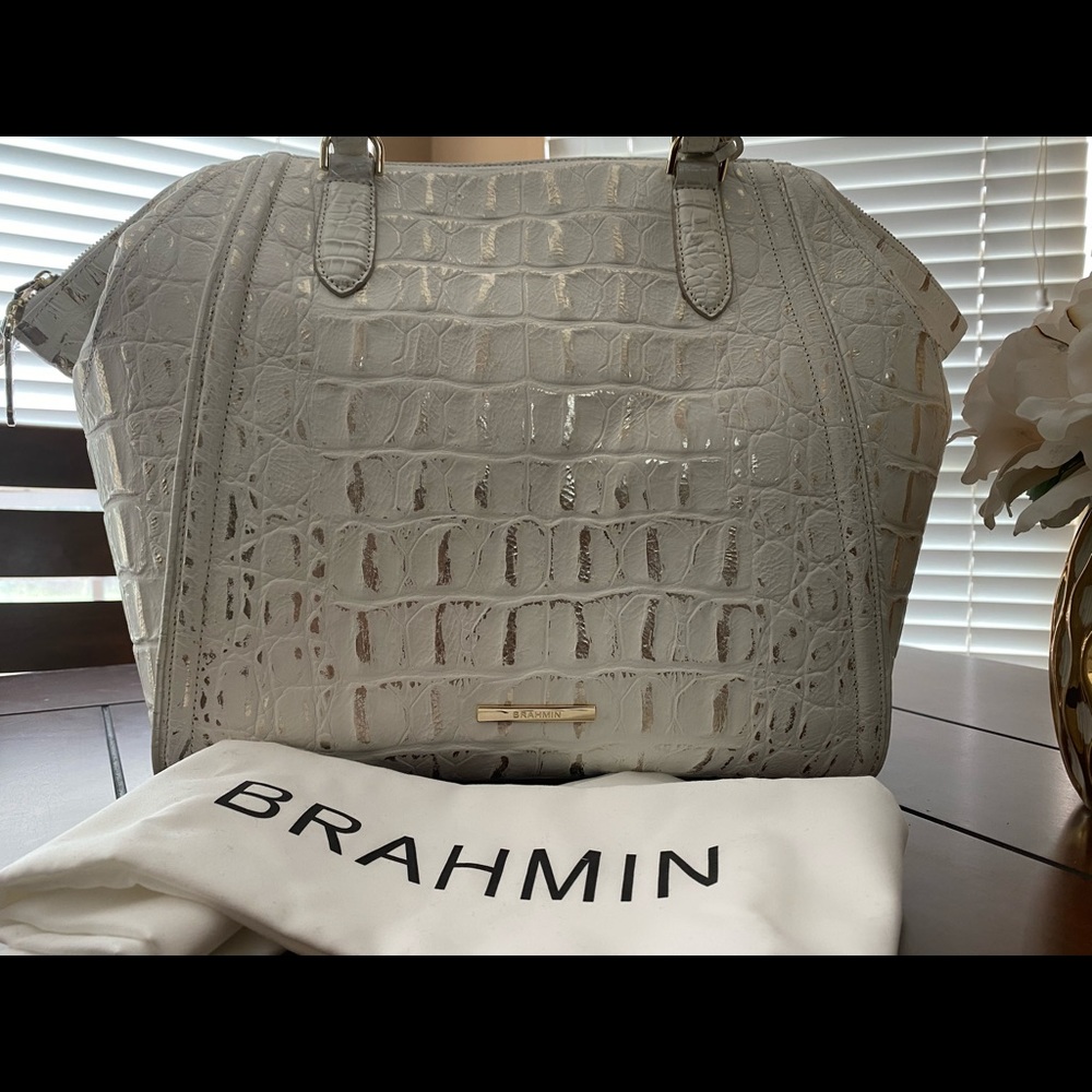 ❌sold❌Brahmin uniq big purse 👜 sand color